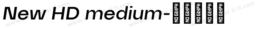 New HD medium字体转换